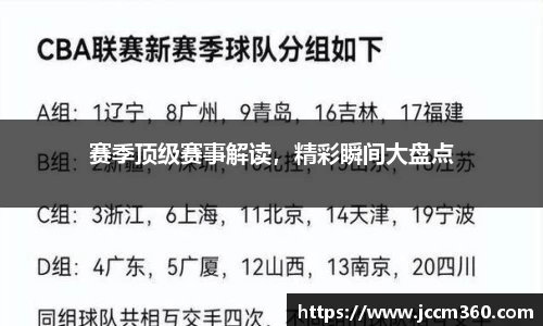 赛季顶级赛事解读，精彩瞬间大盘点